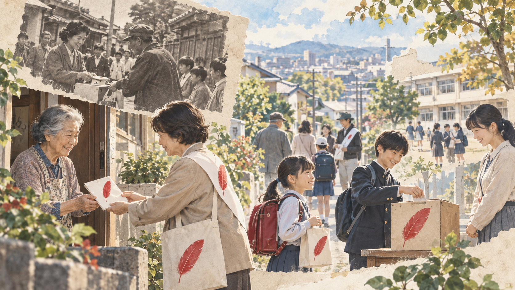 地域でつなぐ、赤い羽根募金の輪
