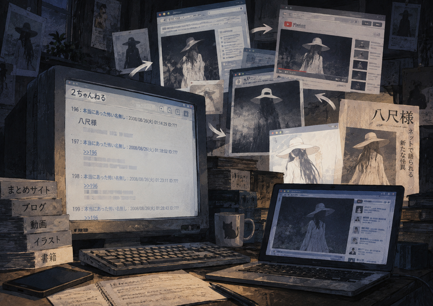 ネット怪異「八尺様」の拡散