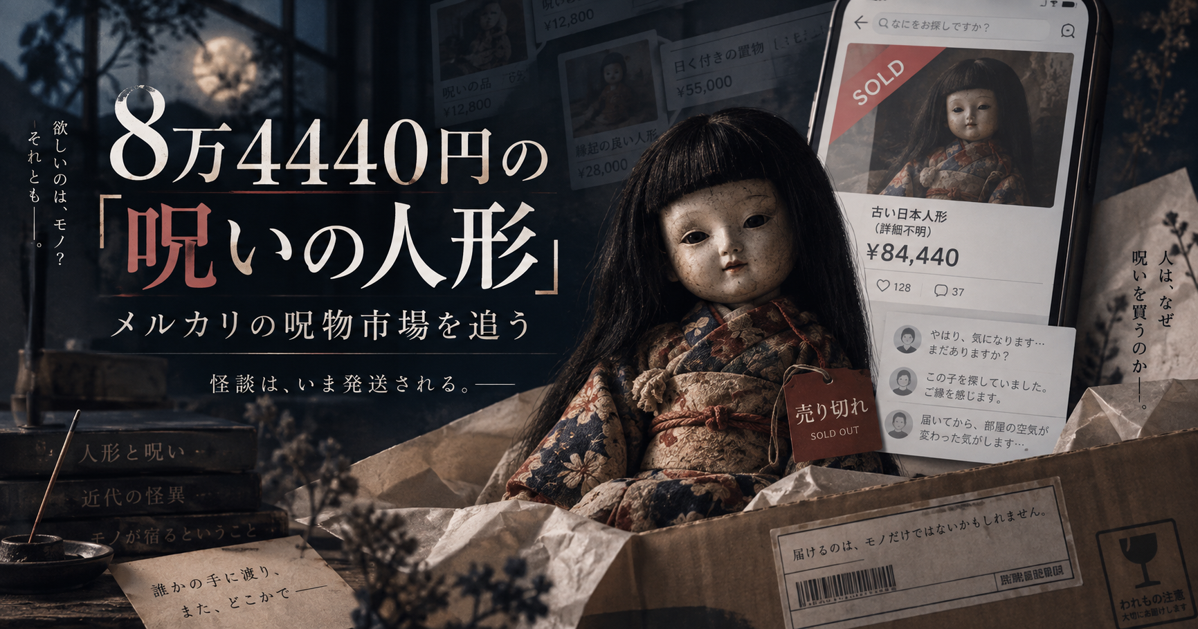 メルカリに潜む呪いの人形