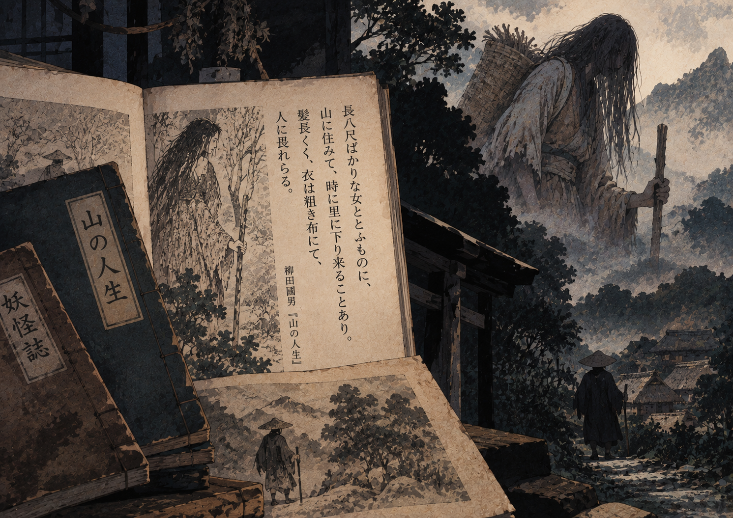 山の妖怪と古書の幻想譚
