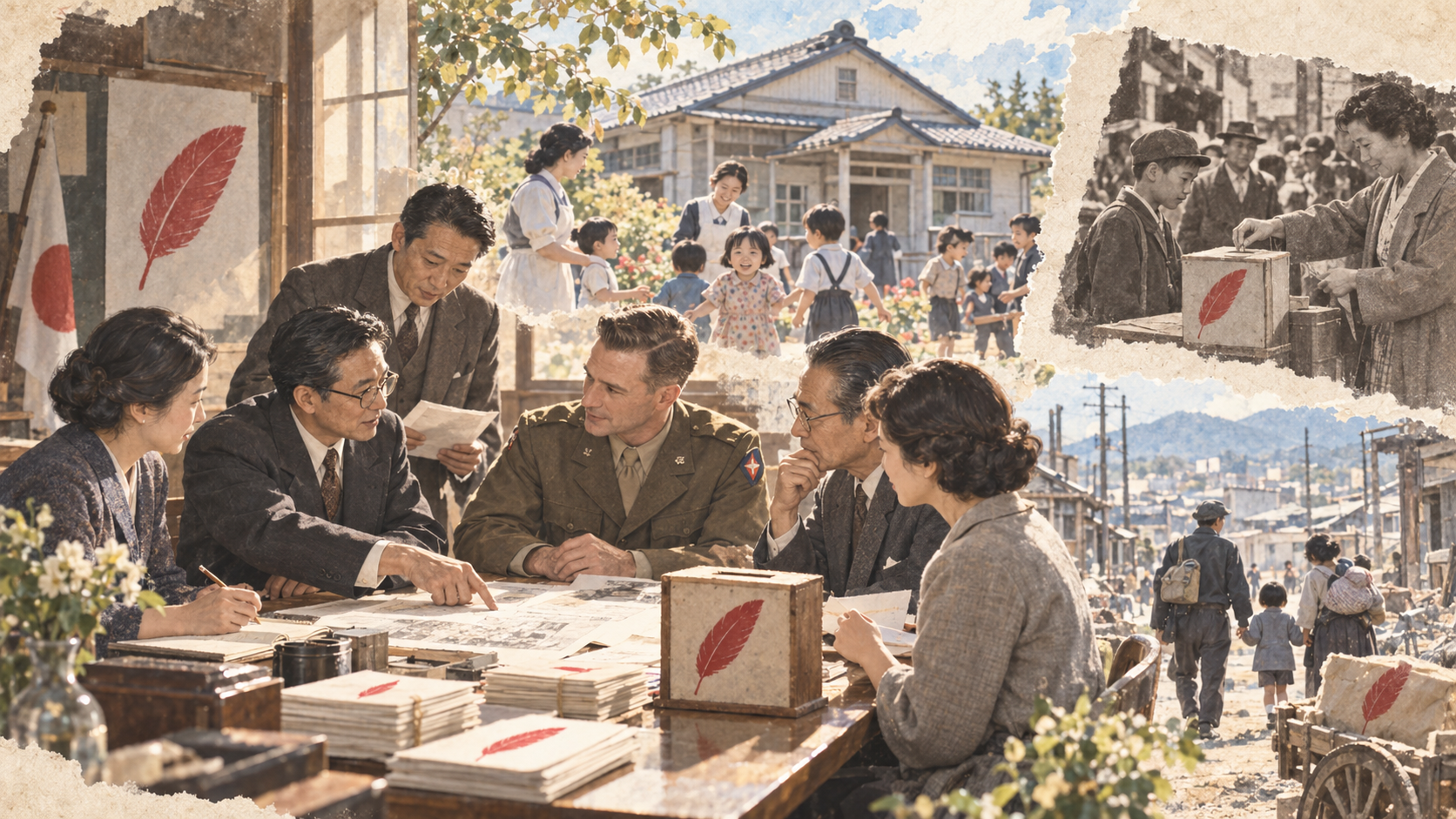 戦後復興を支える地域の人々
