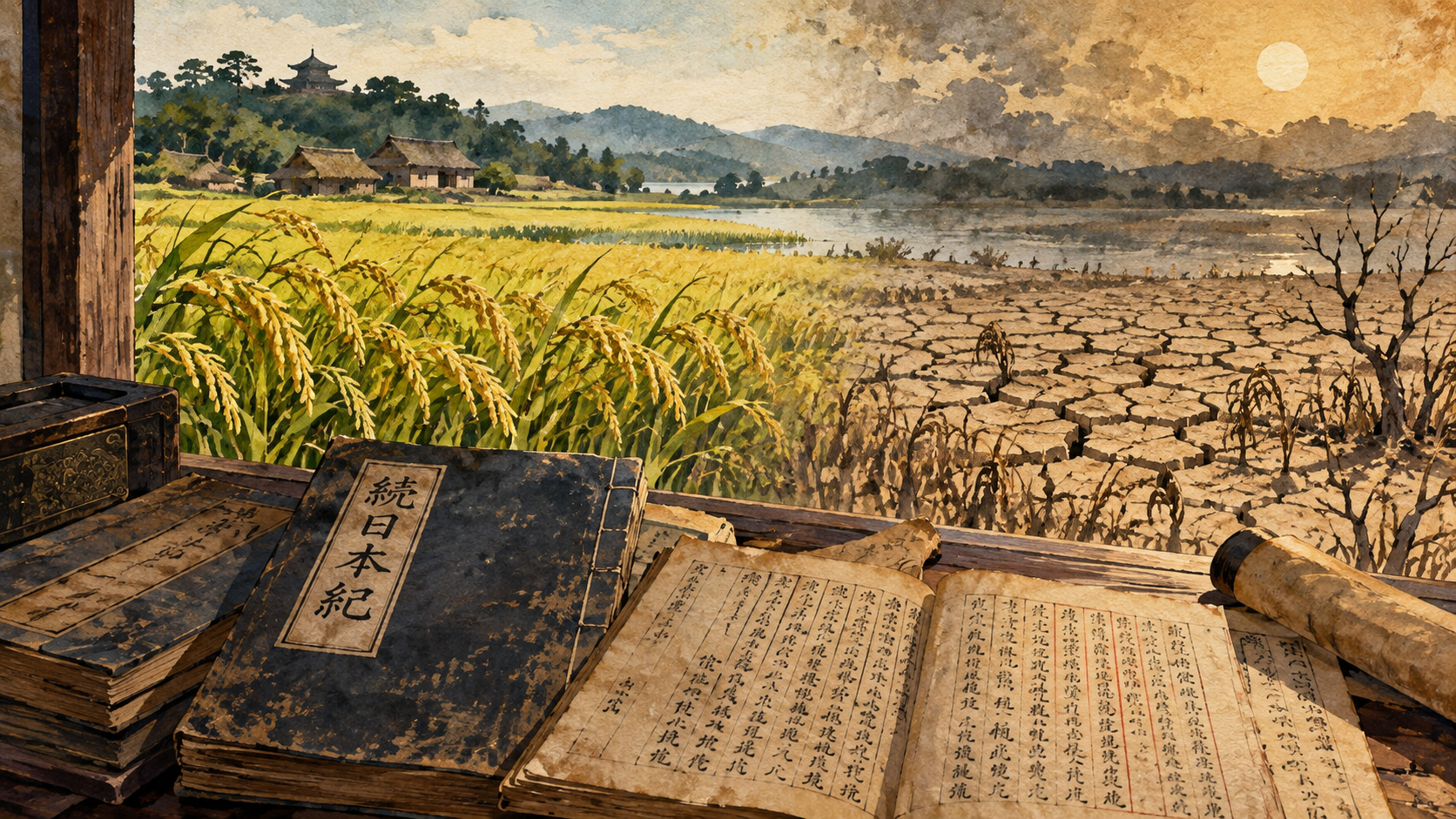 旱魃を記す古文書と二つの大地